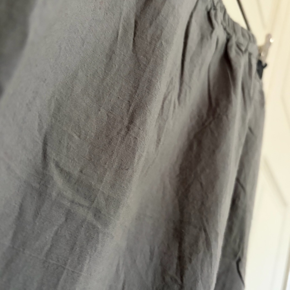Women's Midi Eyelet Hem Skirt - Gray - Picture 4 of 5